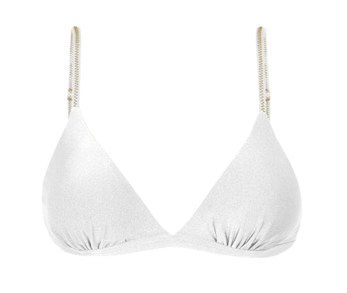 Product Front: Rio De Sol Soutien Top Shimmer-White Tri-Fixo