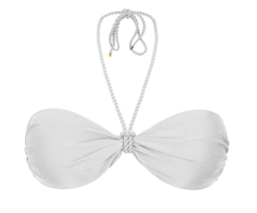Product Front: Rio De Sol Soutien Top Shimmer-White Twist