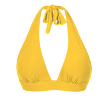 Carregar imagem no visualizador da galeria, Product Front: Rio De Sol Soutien Top Sunflower Halter-Cos
