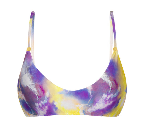 Product Front: Rio De Sol Soutien Top Tiedye-Purple Bralette