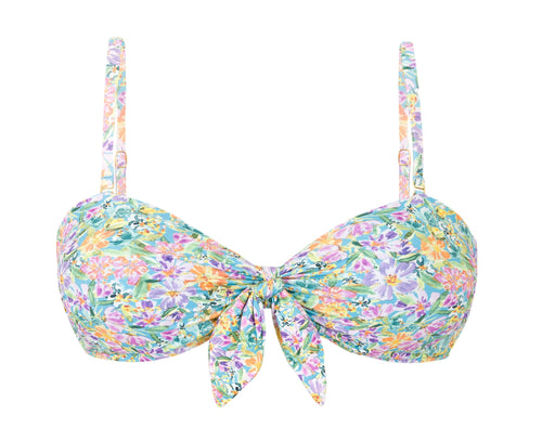 Product Front: Rio De Sol Soutien Top Tiny-Garden Bandeau-Knot