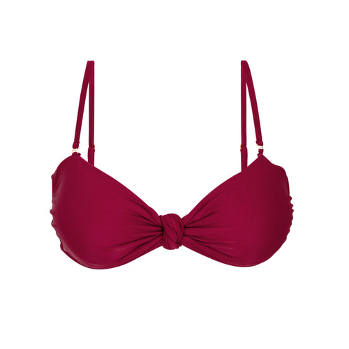 Product Front: Rio De Sol Soutien Top Touch-Carmim Bandeau-Joy