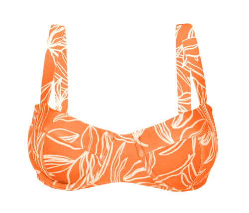 Product Front: Rio De Sol Soutien Top Trail-Orange Amelia