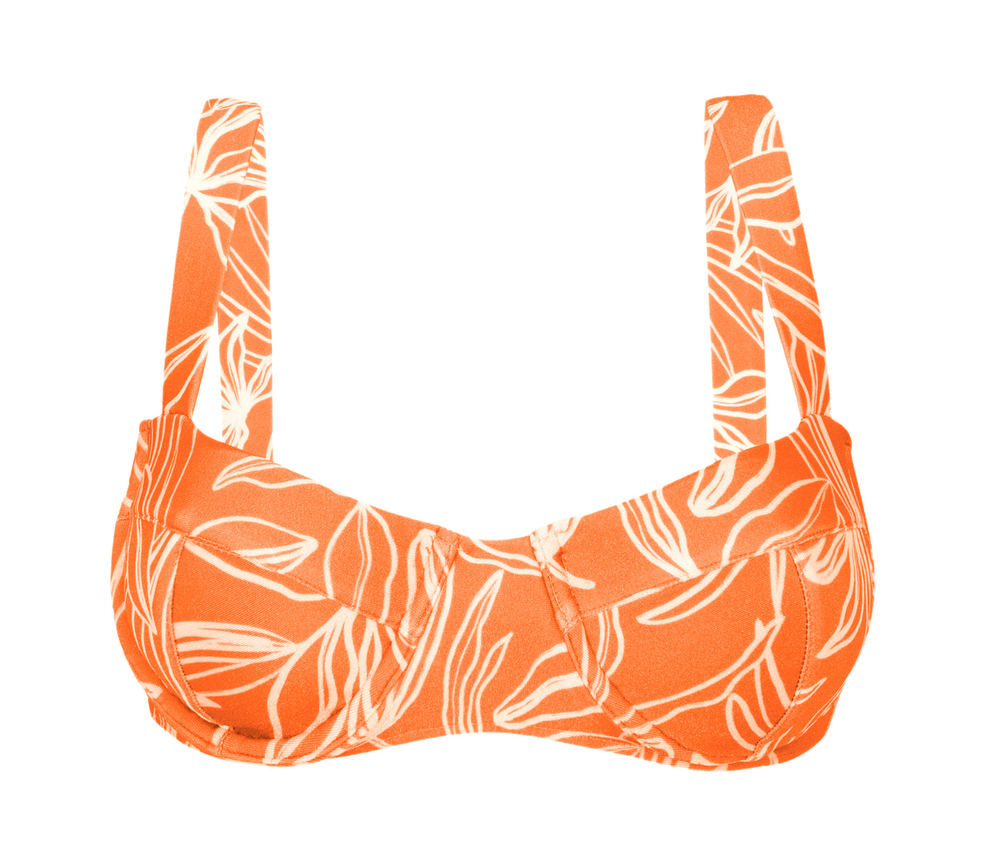 Product Front: Rio De Sol Soutien Top Trail-Orange Amelia