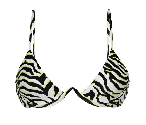 Product Front: Rio De Sol Soutien Top Wild-Black Tri-Aro