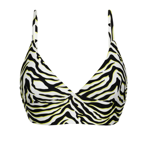 Product Front: Rio De Sol Soutien Top Wild-Black Tri-Tank