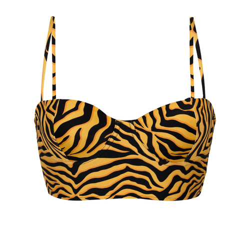 Product Front: Rio De Sol Soutien Top Wild-Orange Balconet-Anna