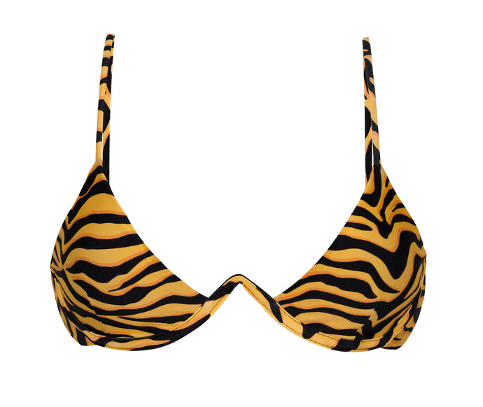 Product Front: Rio De Sol Soutien Top Wild-Orange Tri-Aro