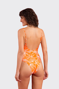 Model Back: Rio De Sol Maiô Trail-Orange Hype