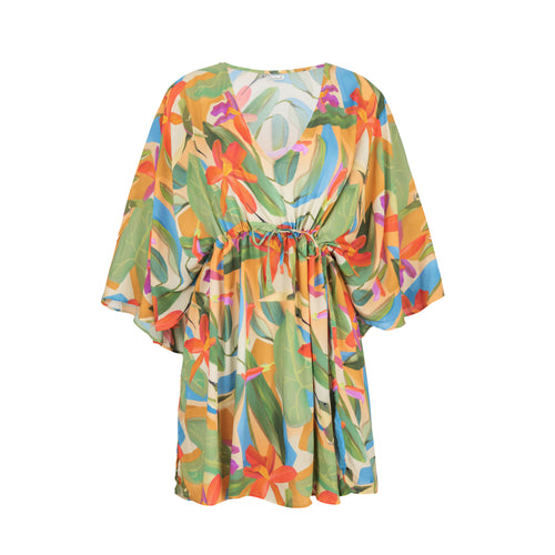 Product Front: Rio De Sol Vestido De Praia Tropical Kaftan Bel