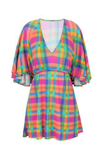 Product Front: Rio De Sol Vestido De Praia Tulip-Garden Mini Dress