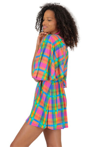 Image 04: Rio De Sol Vestido De Praia Tulip-Garden Mini Dress
