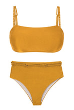 Carregar imagem no visualizador da galeria, Set Damasco Bandeau-Reto Hotpants
