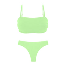 Carregar imagem no visualizador da galeria, Set Sand-Menta Bandeau-Reto Nice-Fio
