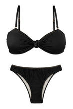 Carregar imagem no visualizador da galeria, Set Shimmer-Black Bandeau-Joy Essential
