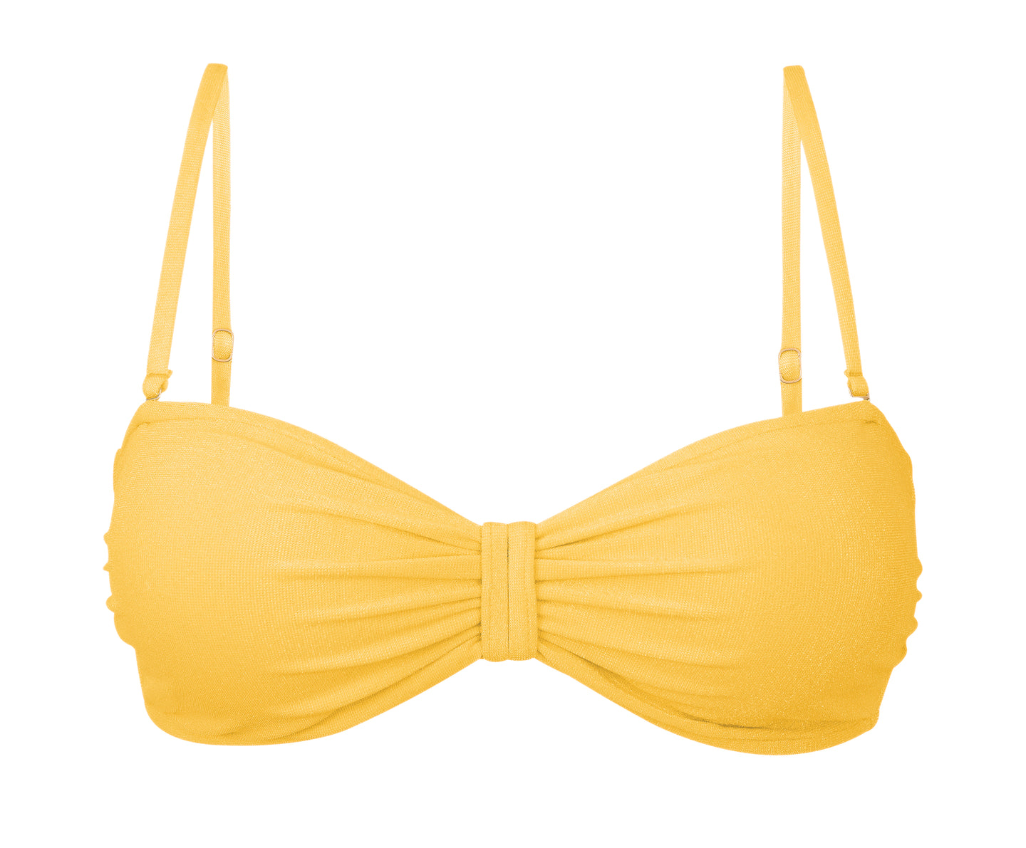 Top Malibu-Yellow Bandeau-Duo