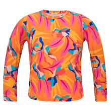 Carregar imagem no visualizador da galeria, Top Orange-Bloom Rash-Guard
