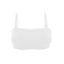 Carregar imagem no visualizador da galeria, Top Sand-White Bandeau-Reto
