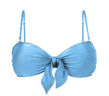 Carregar imagem no visualizador da galeria, Top Shimmer-Baltic-Sea Bandeau-Knot
