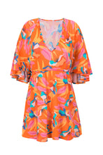 Carregar imagem no visualizador da galeria, Orange Bloom Mini Dress
